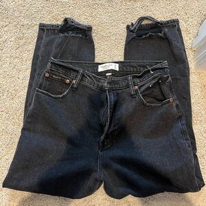 Abercrombie & Fitch Black Relaxed Jeans